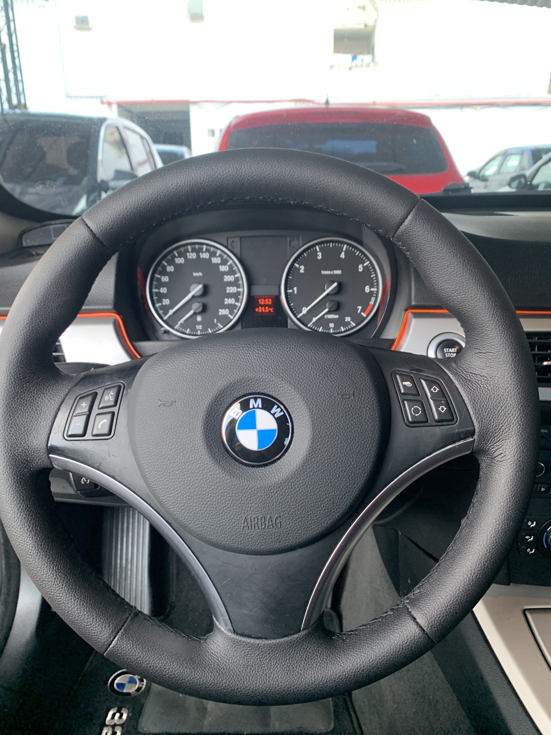 Capa de couro volante bmw 320i