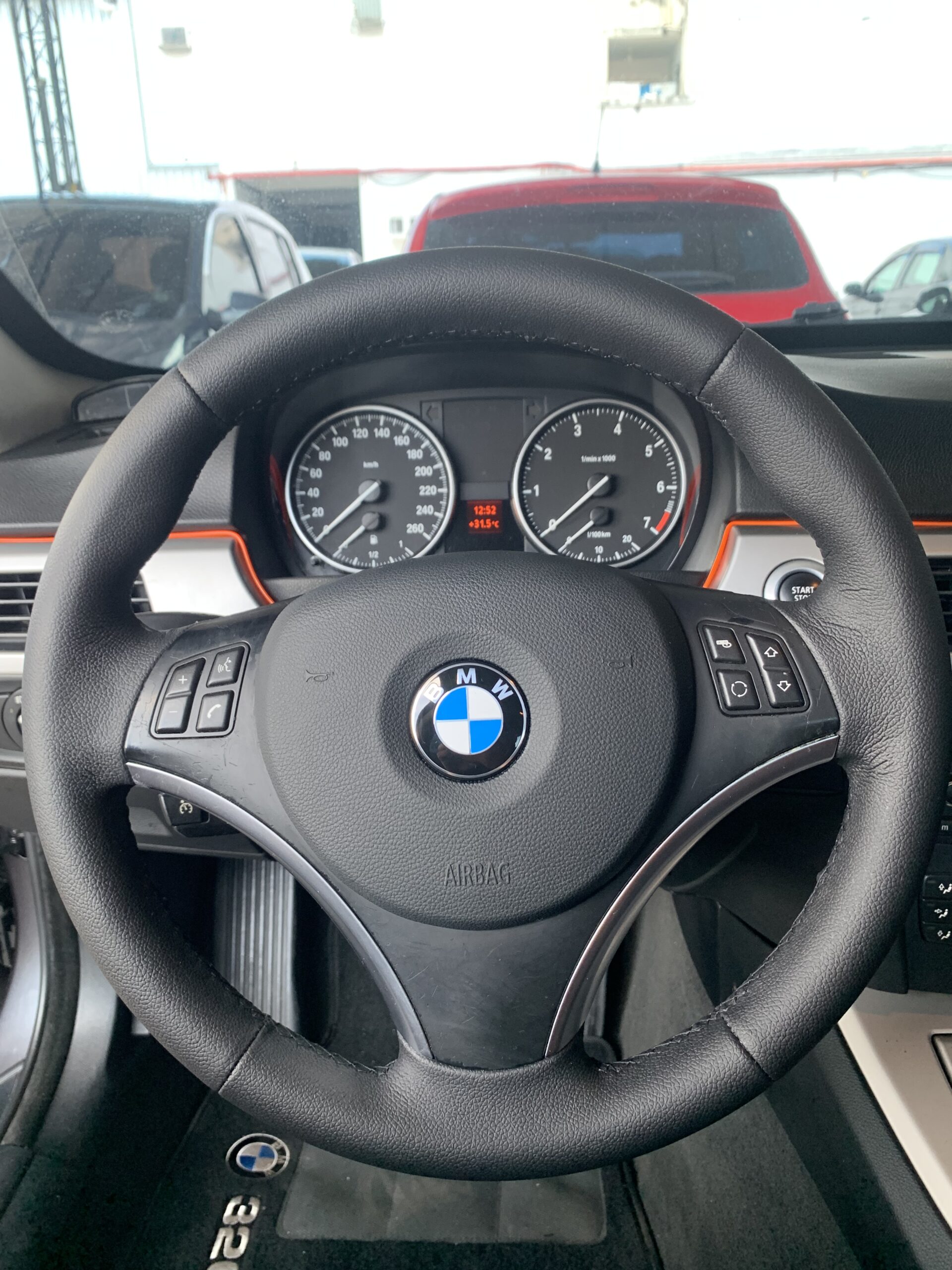 Capa de couro volante bmw 320i